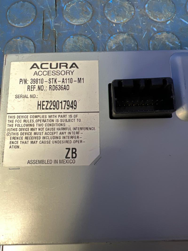 2007 Acura RDX Info-Gps-Tv Screen