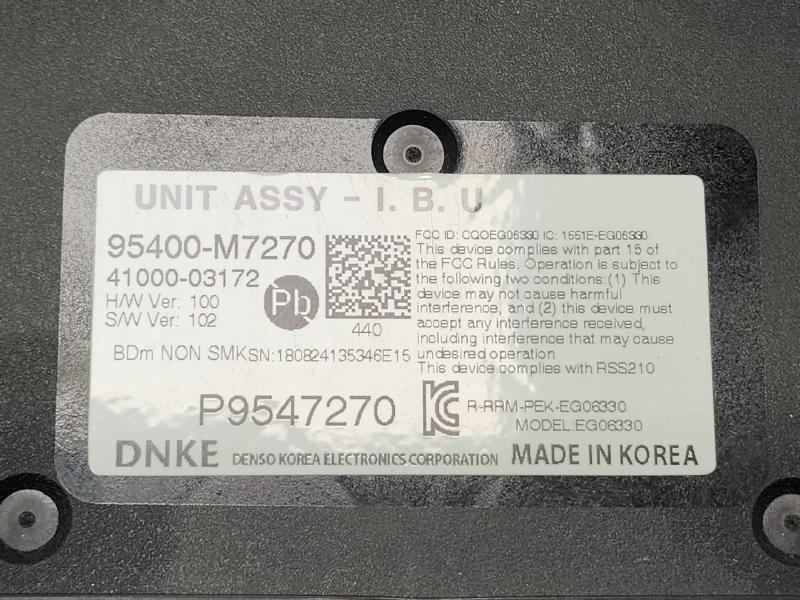2019-2021 Kia Forte Body Control Module BCM Genuine OEM 95400M7270