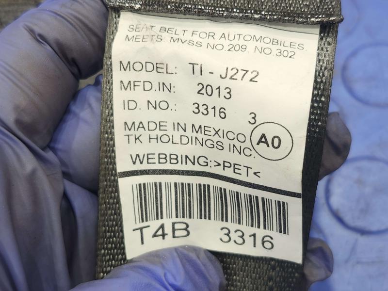 2014 Honda Accord Rear Seat Belt