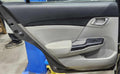 2013 Honda Civic 1.8L Sedan Rear Door Trim Panel Left Side Gray OEM 83750TR3A31ZC,LH