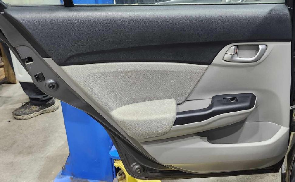 2013 Honda Civic 1.8L Sedan Rear Door Trim Panel Left Side Gray OEM 83750TR3A31ZC,LH