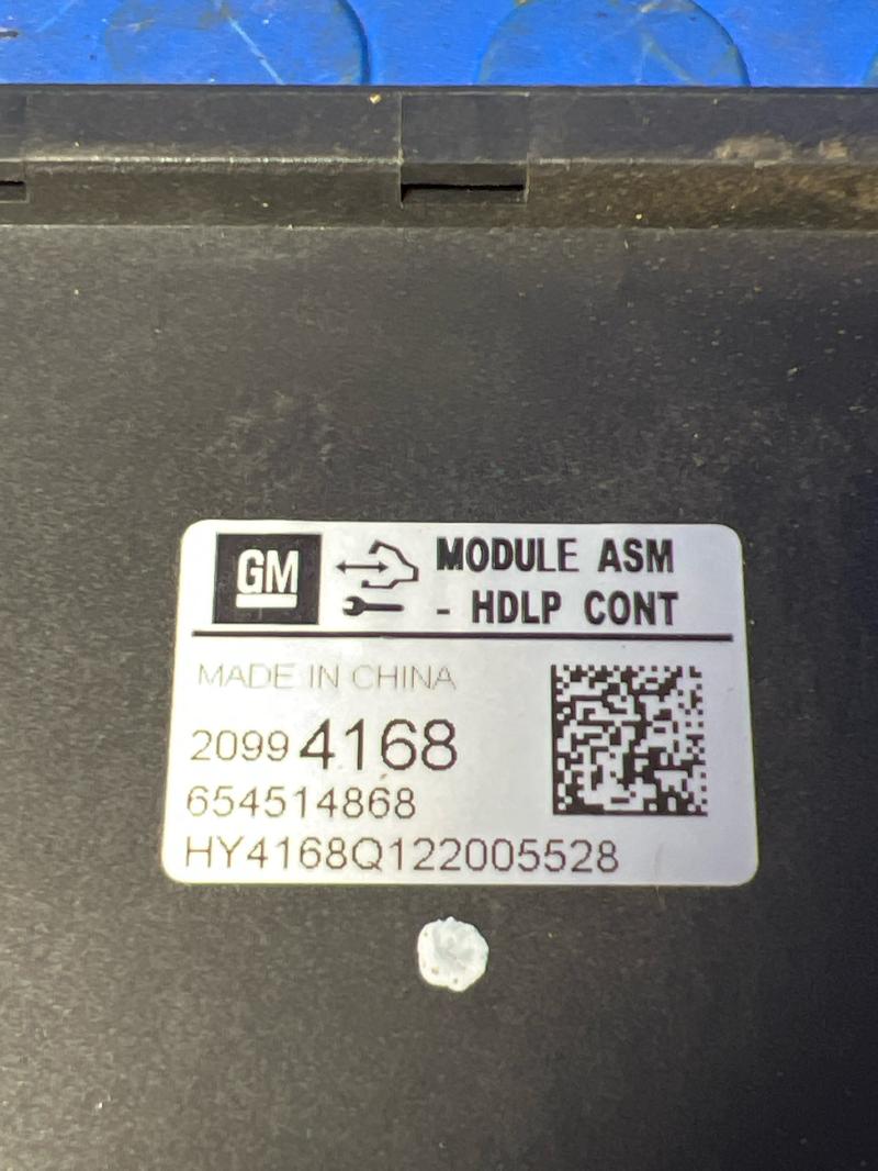 2010-2013 Buick Lacrosse Headlamp Control Module Genuine OEM Part 20994168