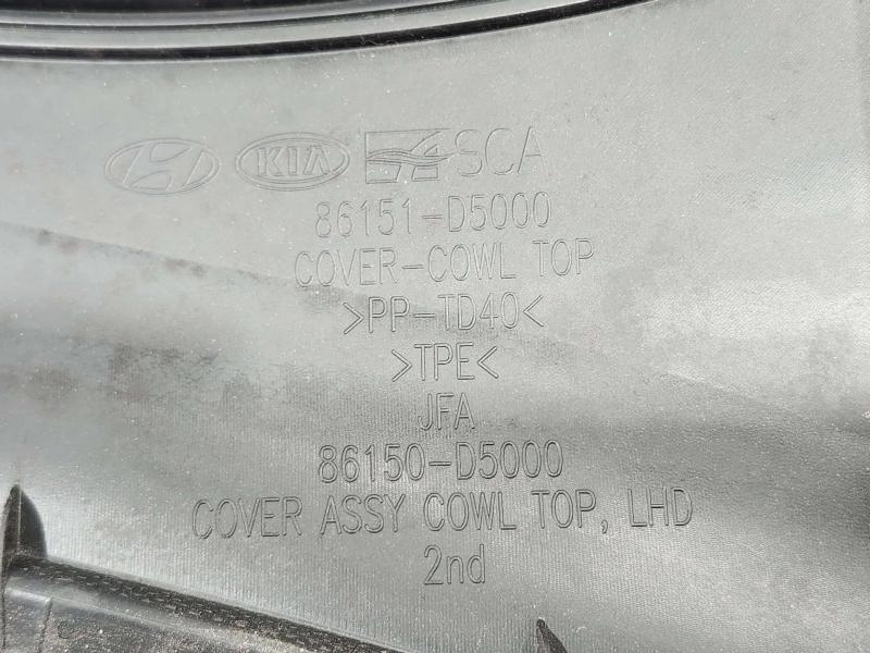 2016-2020 Kia Optima Cowl Panel Cover Grille Air Inlet Genuine OEM 86150D5000