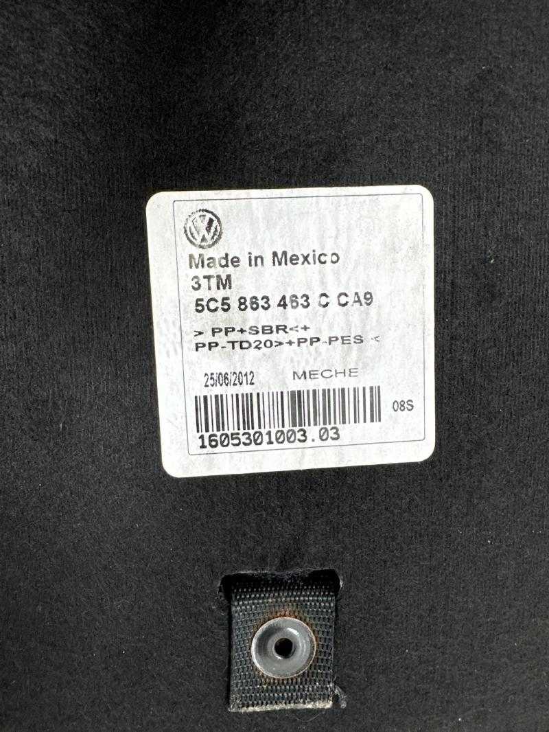 2013 Volkswagen Beetle Spare Tire Cover