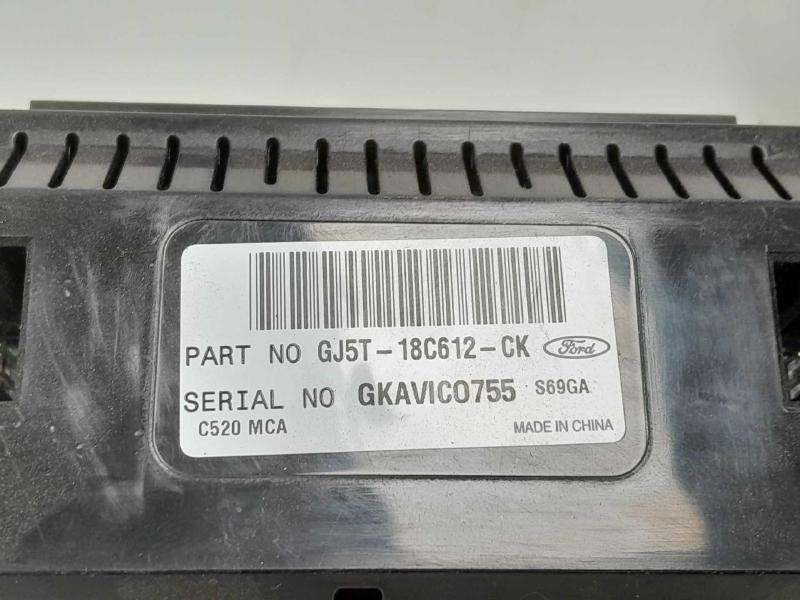 2019 Ford Escape Heater A/C Control
