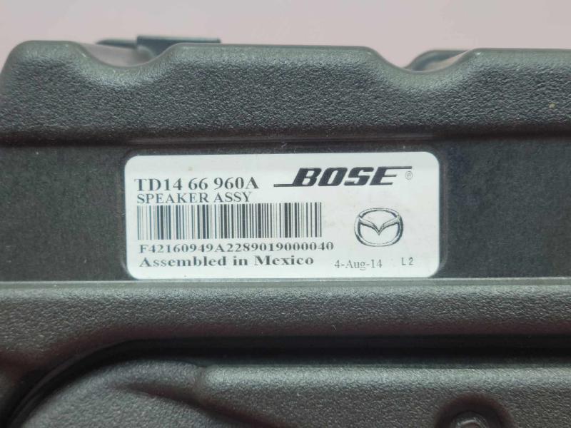 2013-2015 Mazda CX-9 Rear Subwoofer Speaker Assembly Genuine OEM TD1466960A