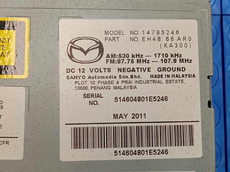 2011 Mazda CX-7 Audio & Visual Equip.(Radio)