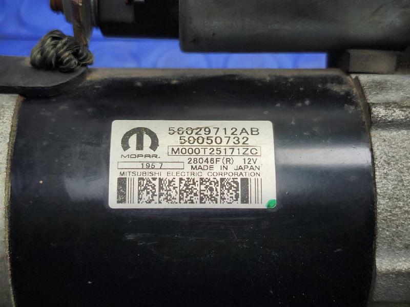 2018 Jeep Compass Starter Motor