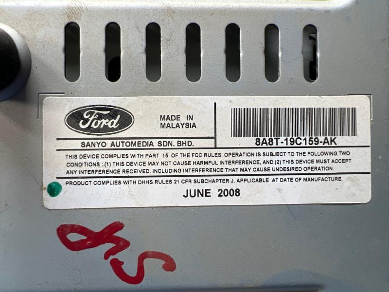 2009 Ford Flex Radio AM FM 6 Disc CD Player OEM 8A8T-19C159-AJ