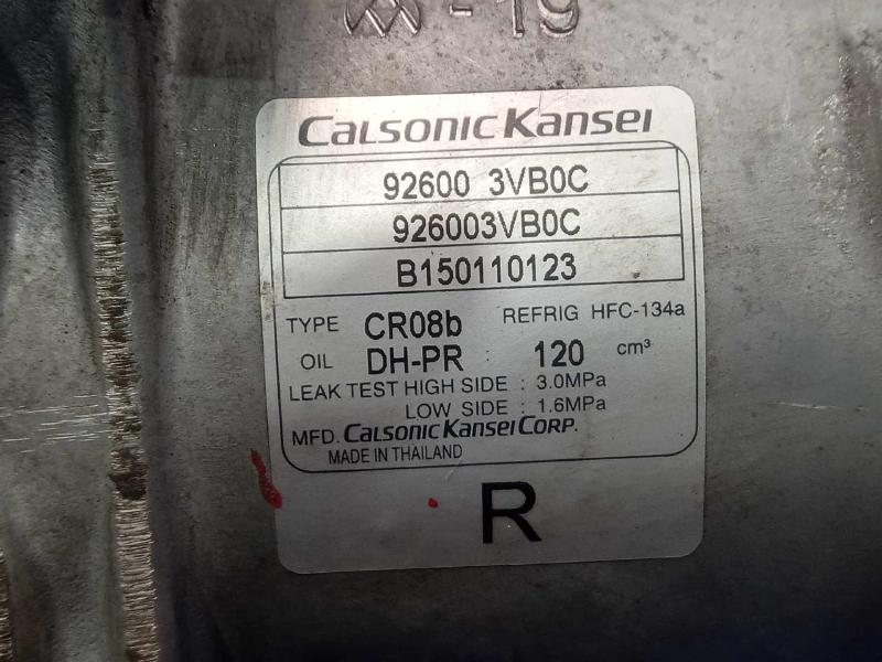 2015 Nissan Versa A/C Air Compressor