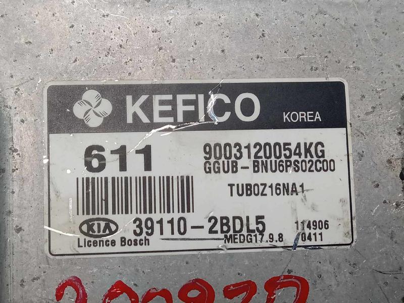 2012 Kia Rio Engine/Motor Brain Box