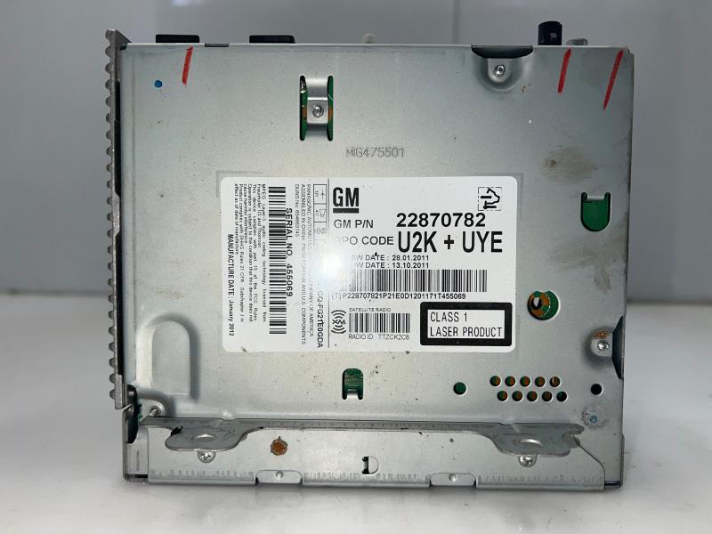 2012 Chevrolet Cruze Audio & Visual Equip.(Radio)