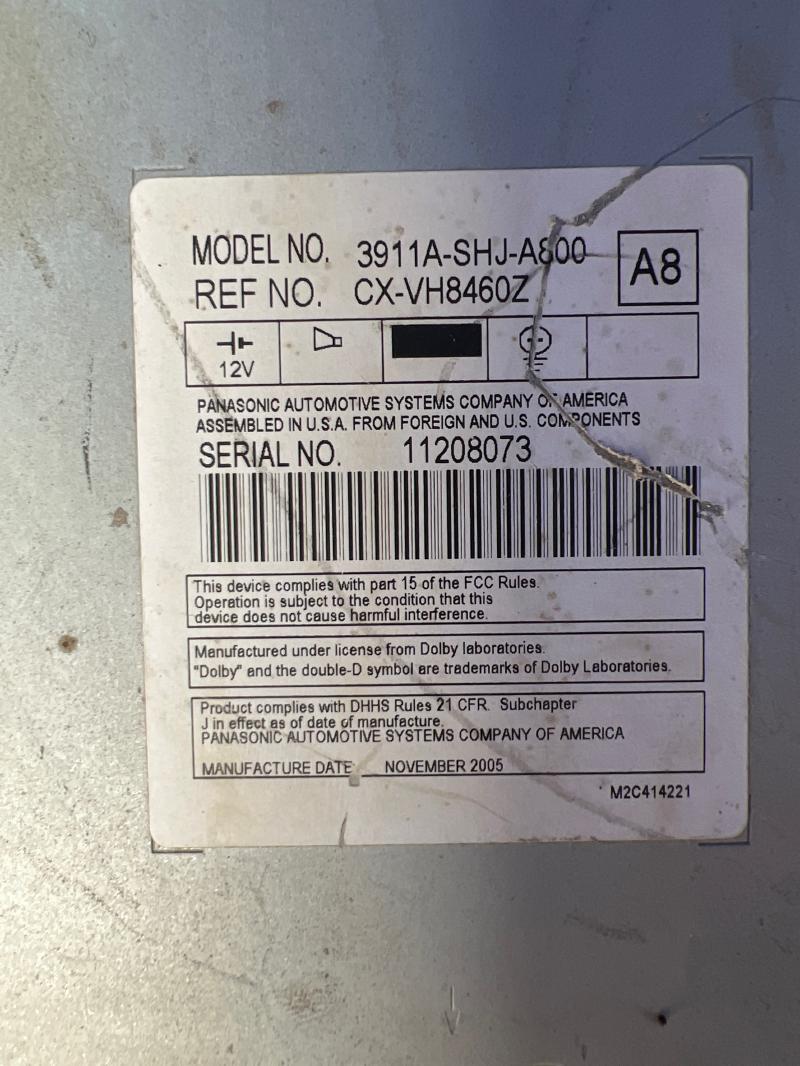 2006 Honda Odyssey Info-Gps-Tv Screen