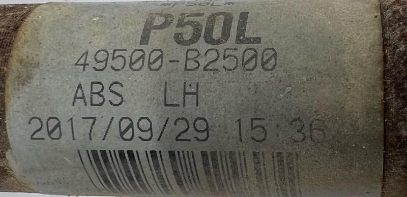 2014 - 2019 Kia Soul 2.0L Front CV Drive Axle LH Driver Side OEM 49500B2500