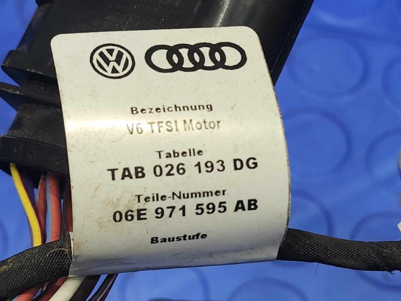 2017-2019 Audi Q7 3.0L Engine Wiring Harness Assembly OEM 06E971595AB
