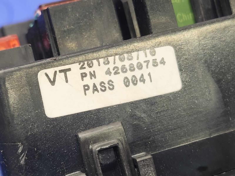 2019 Chevrolet Bolt Cabin Fuse Box