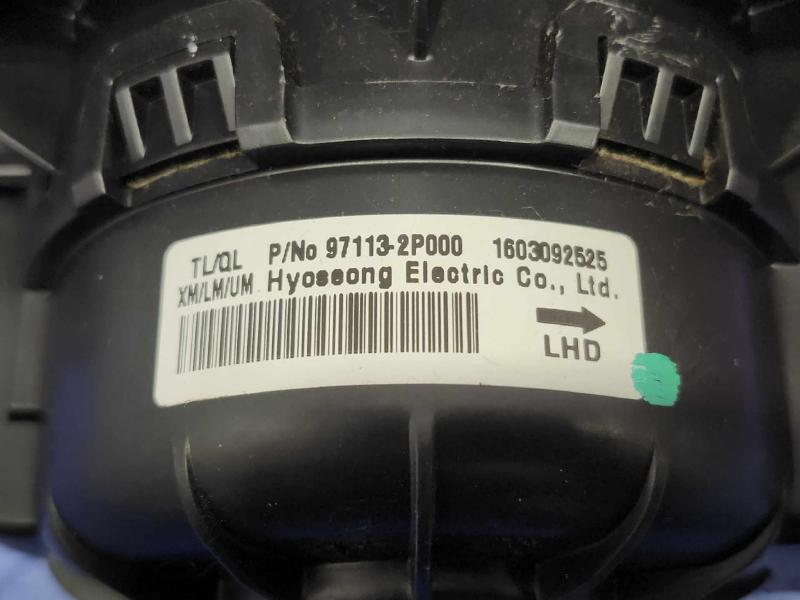 2016-2021 Hyundai Tucson Heater AC Blower Motor Assembly OEM 971132P000
