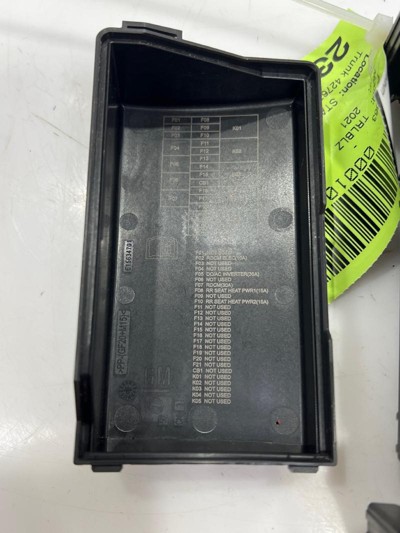2021 Chevrolet Trailblazer Cabin Fuse Box