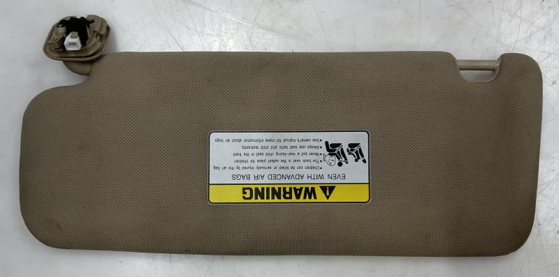 2015 - 2019 Hyundai Sonata Sun Visor RH Passenger Side Tan OEM 85202C2000TTX