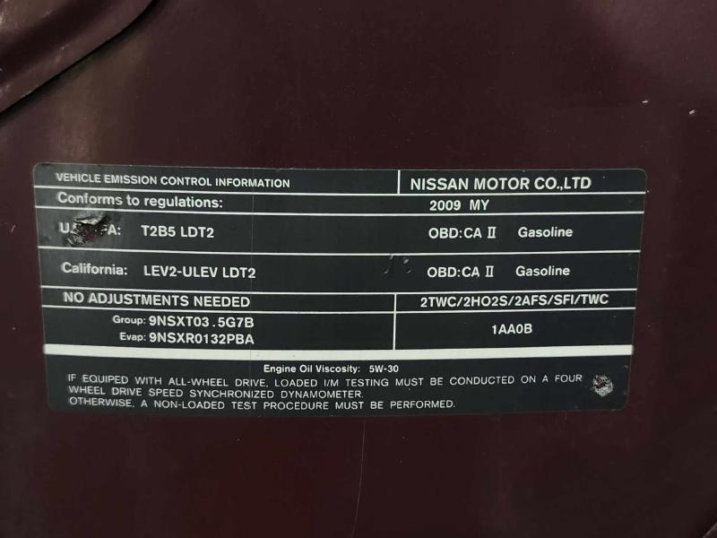 2009 Nissan Murano Hood