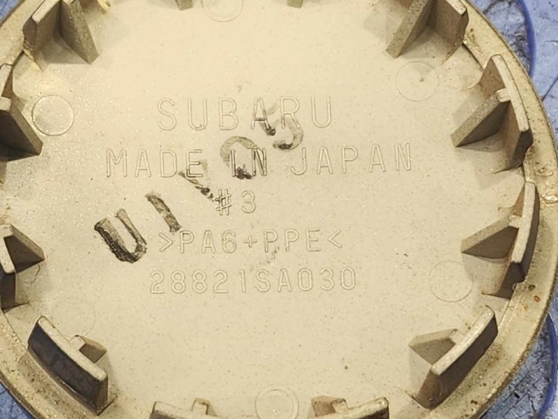 2009-2014 Subaru WRX Alloy Wheel Center Cap Gray Genuine OEM 28821SA030