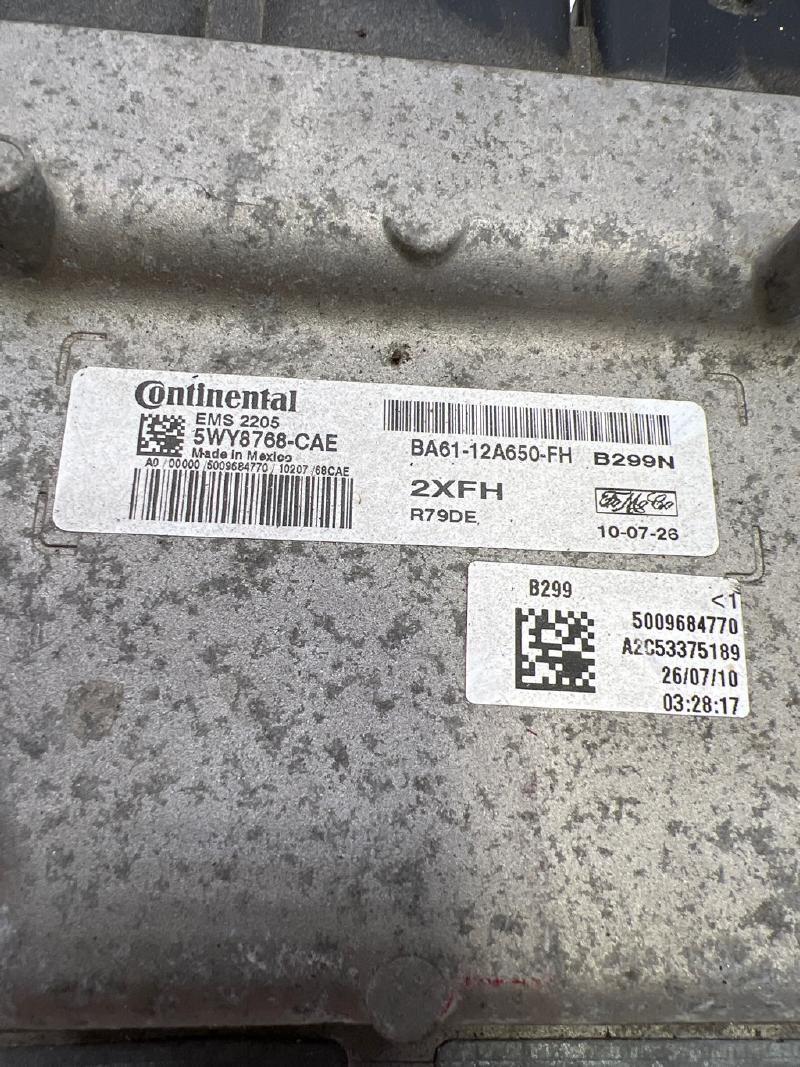 2011 Ford Fiesta Engine/Motor Brain Box