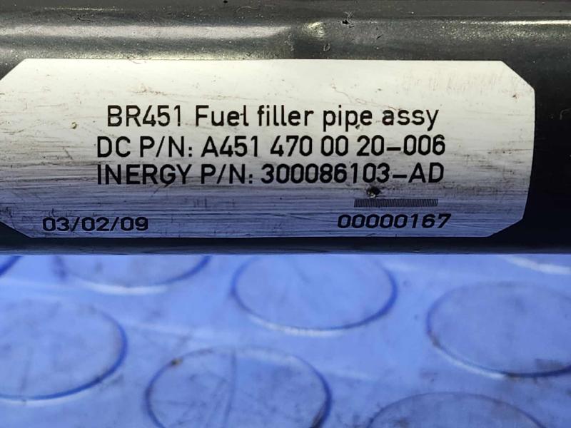 2009-2015 Smart Fortwo Fuel Filler Neck Assembly Filler Pipe OEM 4514700020