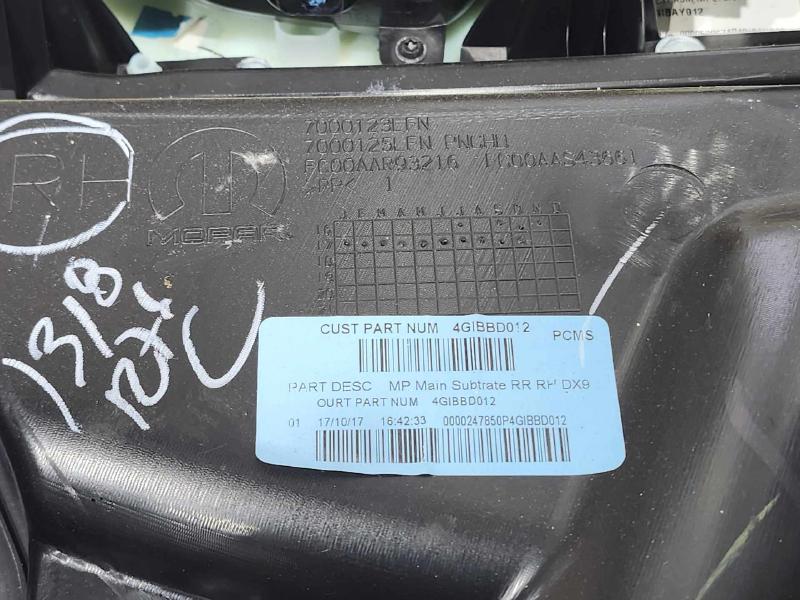 2018 Jeep Compass Rear Door Trim Panel