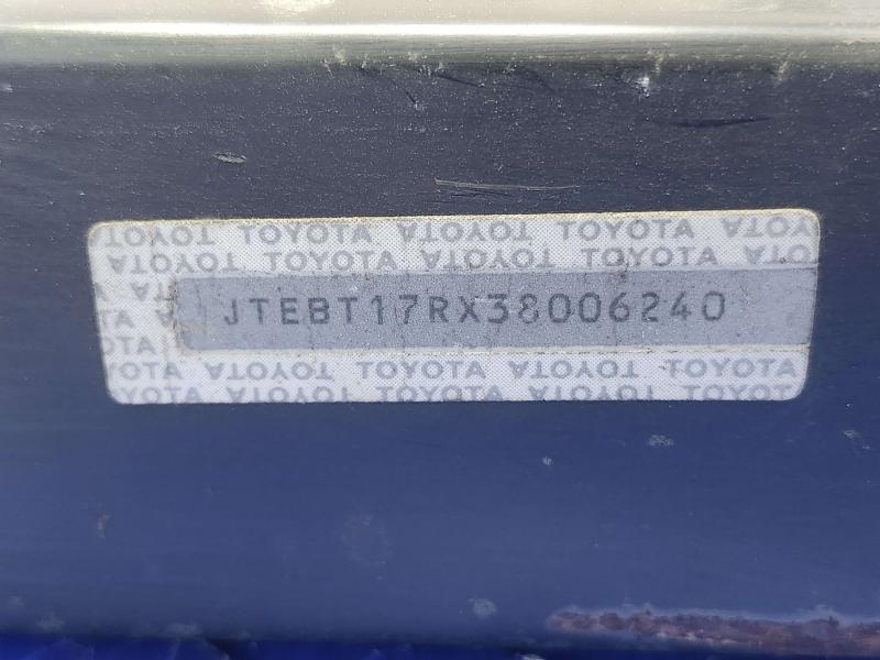 2003 Toyota 4Runner Front Bumper Reinforcement