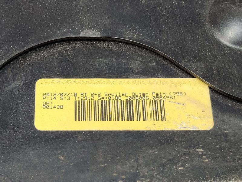 2013 Dodge Grand Caravan Rear Spoiler