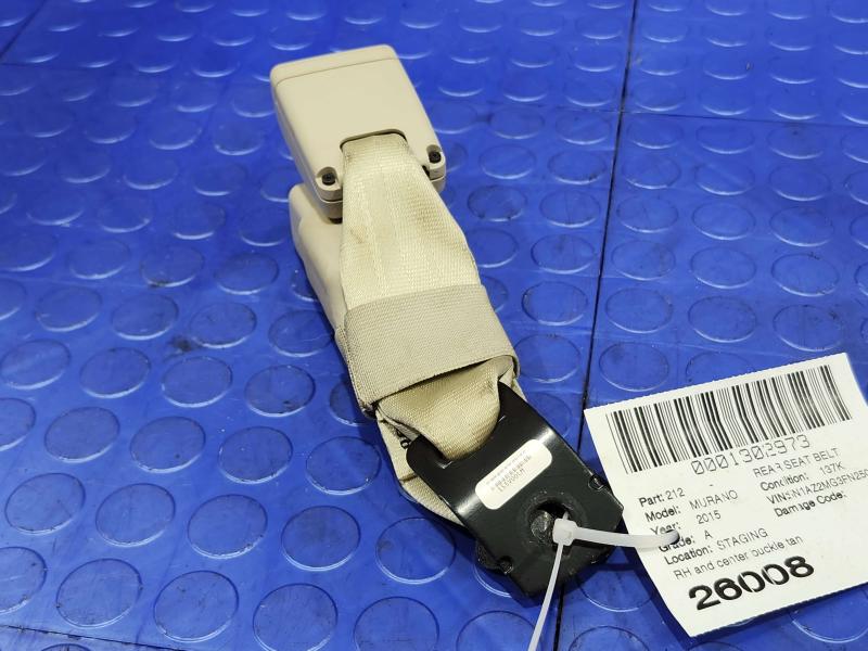 2015 Nissan Murano Rear Seat Belt