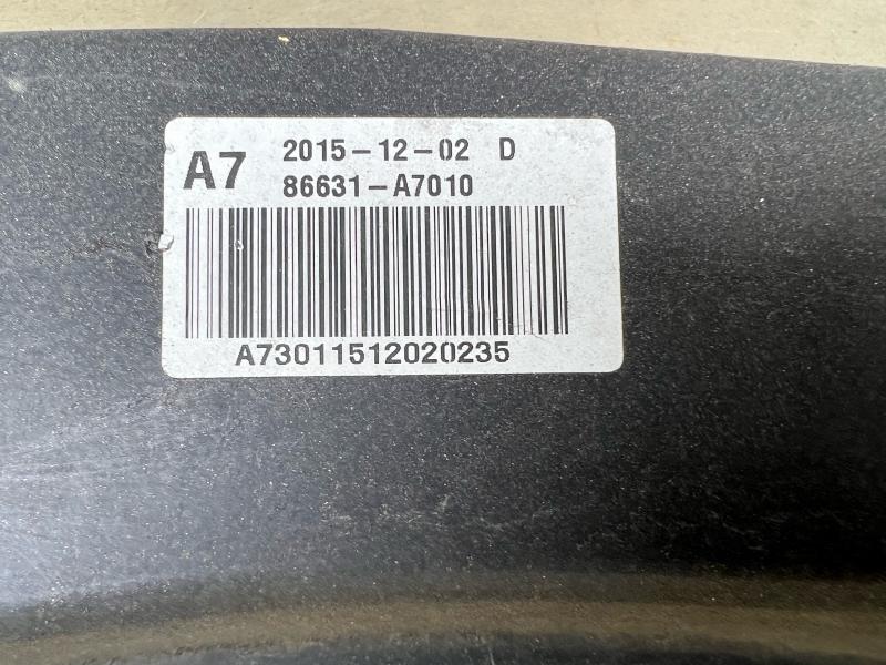 2014 - 2016 Kia Forte Sedan Rear Bumper Impact Bar Reinforcement OEM 86631A7010