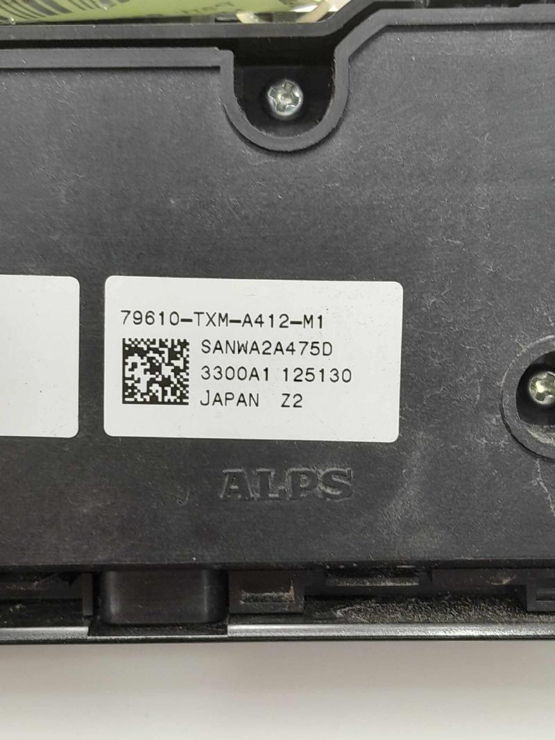 2022 Honda Insight Heater A/C Control