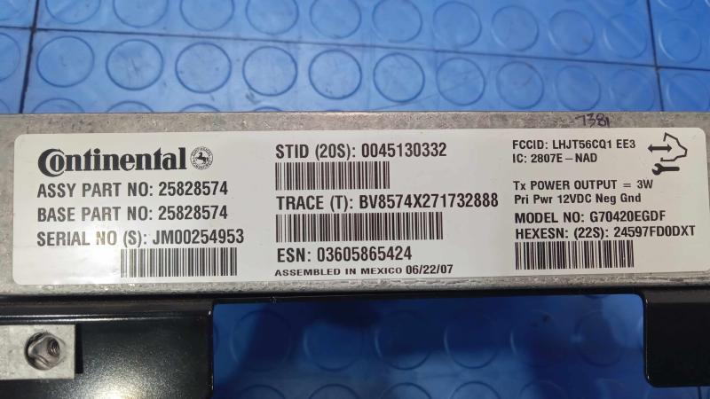 2008 Chevrolet Impala Chassis Brain Box