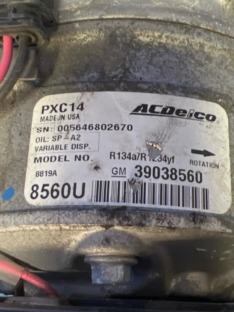 2016 Chevrolet Cruze A/C Air Compressor
