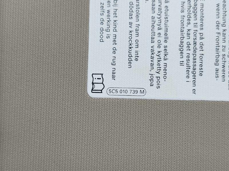 2013 Volkswagen Beetle Sun Visor