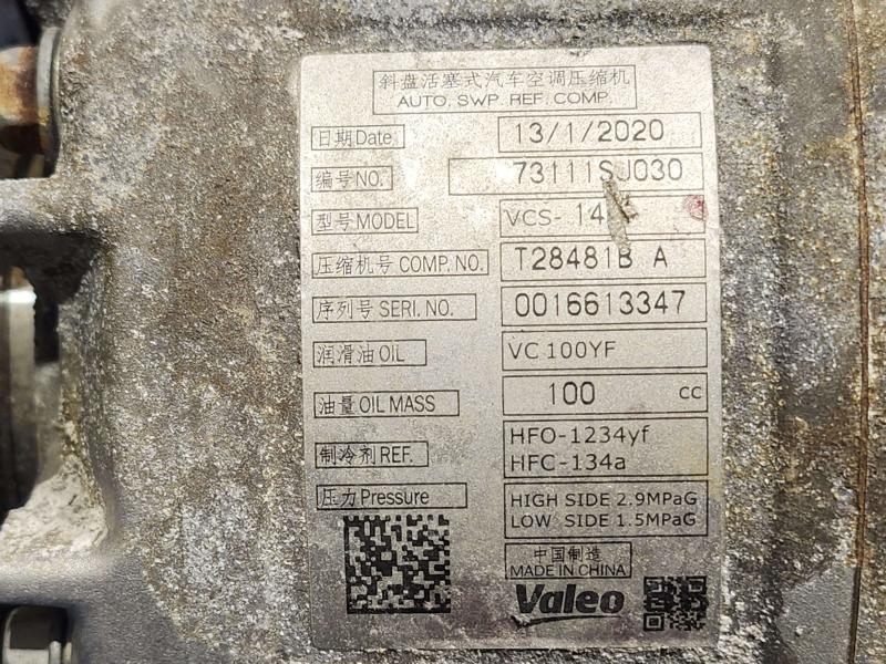 2020 Subaru Forester A/C Air Compressor