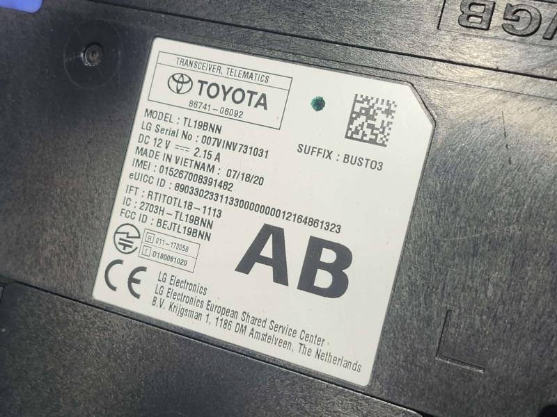 2021 Toyota RAV4 Chassis Brain Box