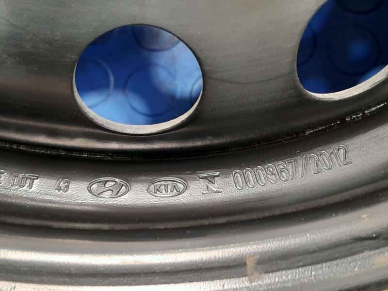 2018-2023 Kia Rio 15x5-1/2 Steel Wheel Genuine OEM Part 52910H9100