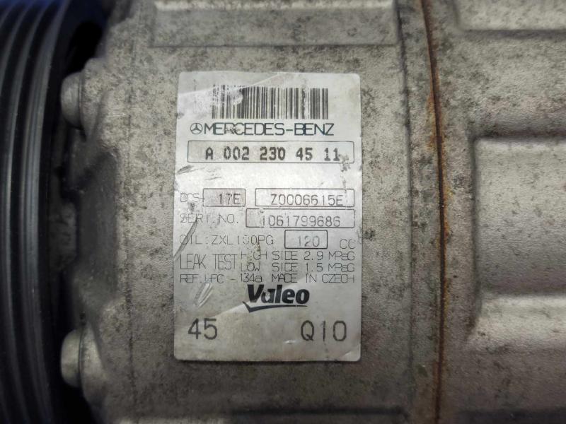 2012 Mercedes C-Class A/C Air Compressor