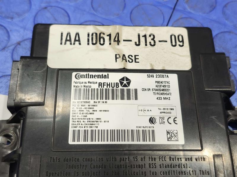 2015 Jeep Grand Cherokee Receiver Hub RFHUB Control Module OEM 68240157AC