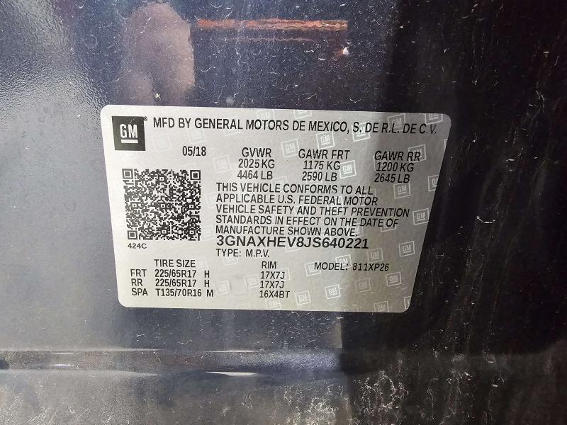 2018 Chevrolet Equinox Headrest
