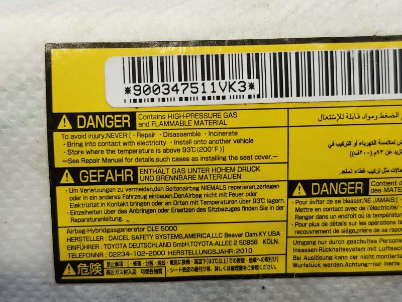 2011 Toyota Corolla Air Bag
