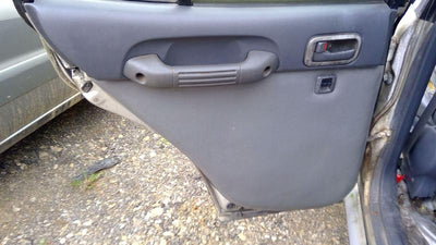 1996 1997 Toyota Rav4 Rear Door Trim Panel LH Driver Side Power Gray / Blue OEM