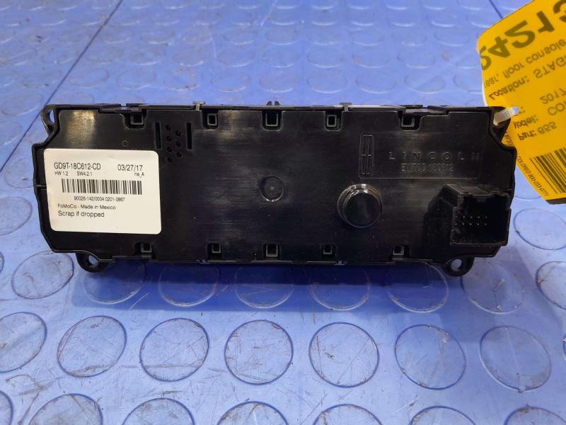 2017 Lincoln Continental Heater A/C Control