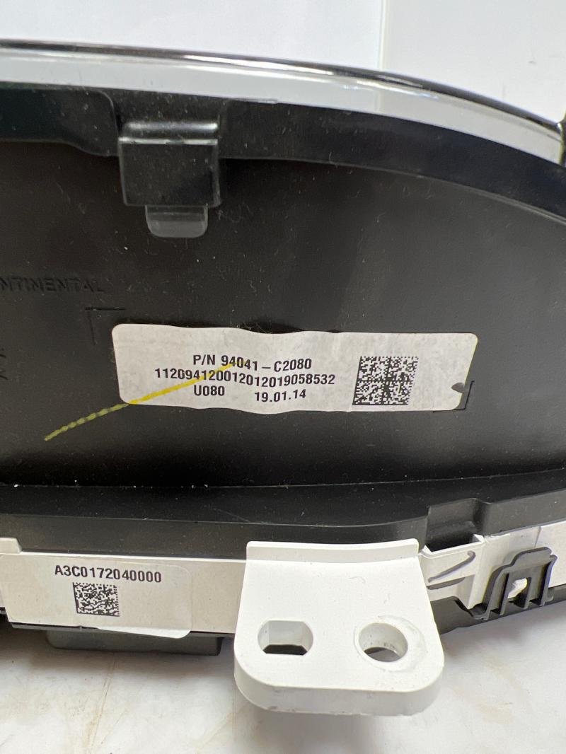 2019 Hyundai Sonata Instrument Cluser 2.4L 3.5" Screen OEM 94041C2080