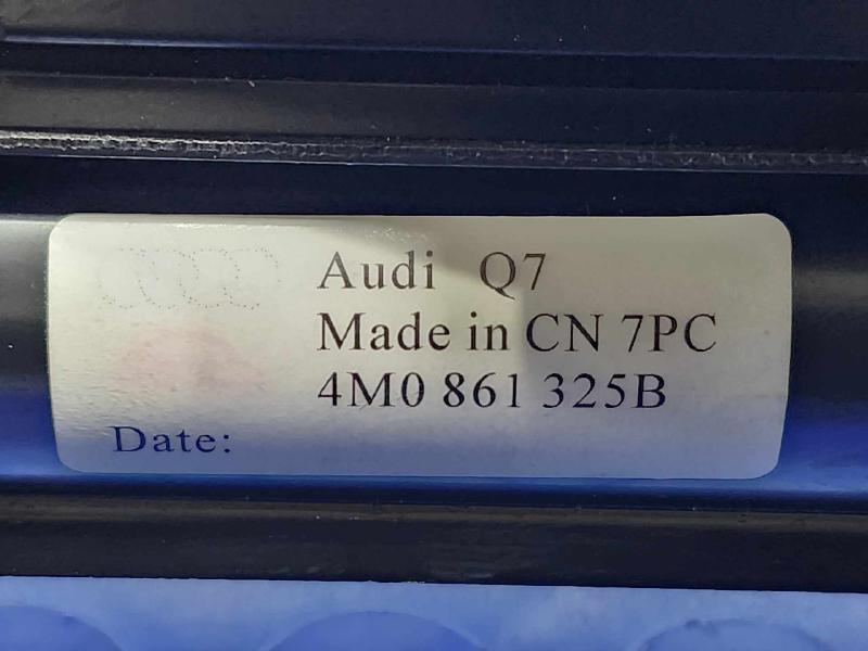 2017-2024 Audi Q7 Back Glass Sunshade Assembly Black Genuine OEM 4M0861325BQBC