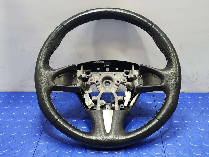 2014-2015 Infiniti Q50 Steering Wheel w/o Heat Black Leather OEM 484304GA1A
