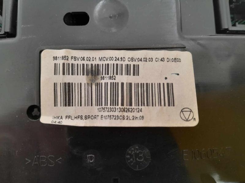 2014 MINI Paceman Heater A/C Control
