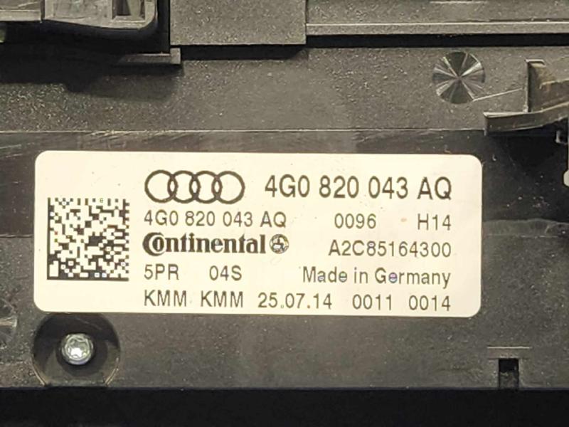 2014-2017 Audi A6 Dual Zone Automatic Temperature Climate Control Panel OEM 4G0820043AQ